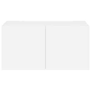 Mobile TV a Parete con Luci LED Bianco 60x35x31 cm 837267