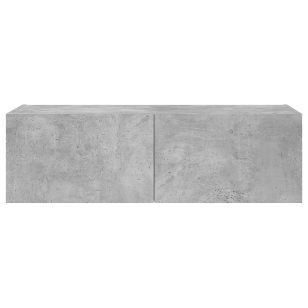 Mobile TV multimediale scaffale per televisione televisione buffet sala da pranzo soggiorno camera da letto a parete con luci a LED 100 x 35 x 31 cm grigio 02_0027851