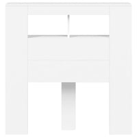 Testiera LED Bianca 100x18,5x103,5 cm Legno Multistrato 837330