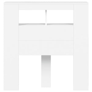 Testiera LED Bianca 100x18,5x103,5 cm Legno Multistrato 837330