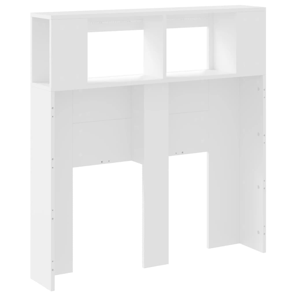 Testiera LED Bianca 100x18,5x103,5 cm Legno Multistrato 837330