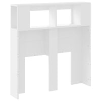 Testiera LED Bianca 100x18,5x103,5 cm Legno Multistrato 837330