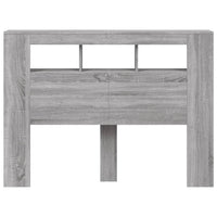 Testiera LED Grigio Sonoma 140x18,5x103,5 cm Legno Multistrato 837349