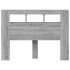 Testiera LED Grigio Sonoma 140x18,5x103,5 cm Legno Multistrato 837349