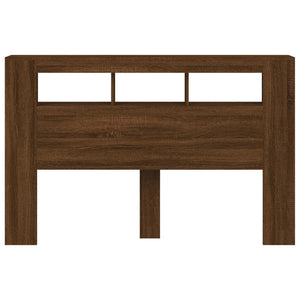 Testiera LED-Testata con LED-Testiera Decorativa Rovere Marrone 160x18,5x103,5 cm Legno Multistrato