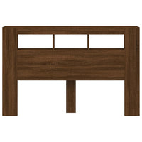 Testiera LED Rovere Marrone 160x18,5x103,5 cm Legno Multistrato 837357