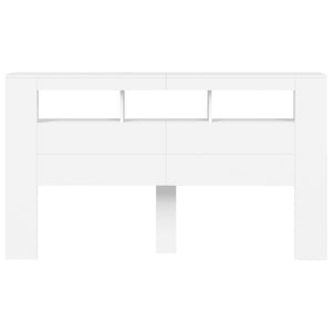 Testiera LED Bianca 180x18,5x103,5 cm Legno Multistrato 837358