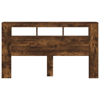 Testiera LED Rovere Fumo 180x18,5x103,5 cm Legno Multistrato 837362