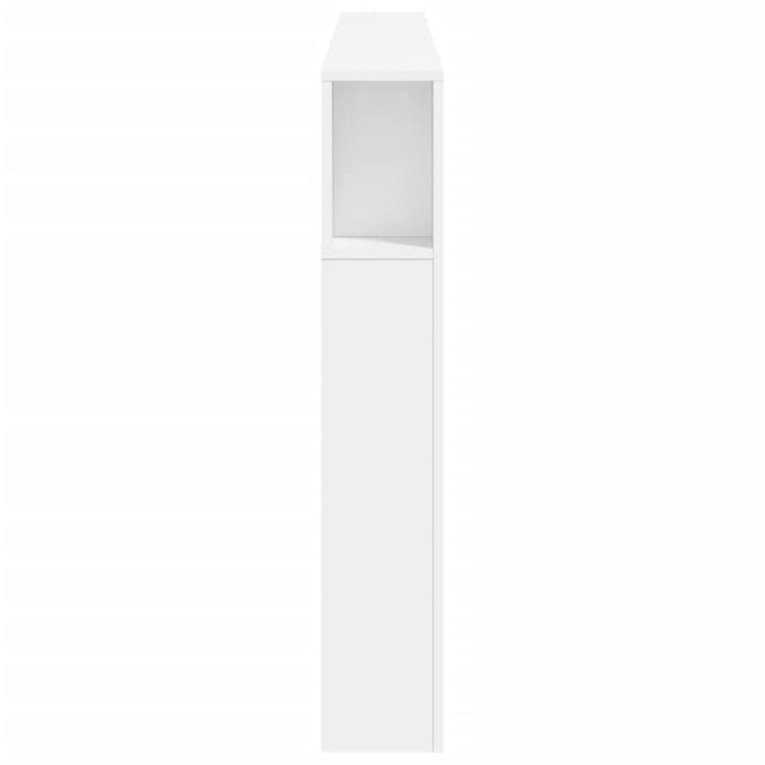 Testiera LED Bianca 200x18,5x103,5 cm Legno Multistrato 837365