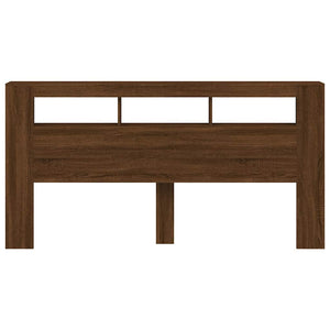 Testiera LED Rovere Marrone 200x18,5x103,5 cm Legno Multistrato 837371