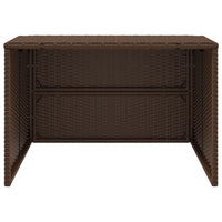 Garage per Robot Tosaerba Marrone 86x90x52/57 cm in Polyrattan 365405