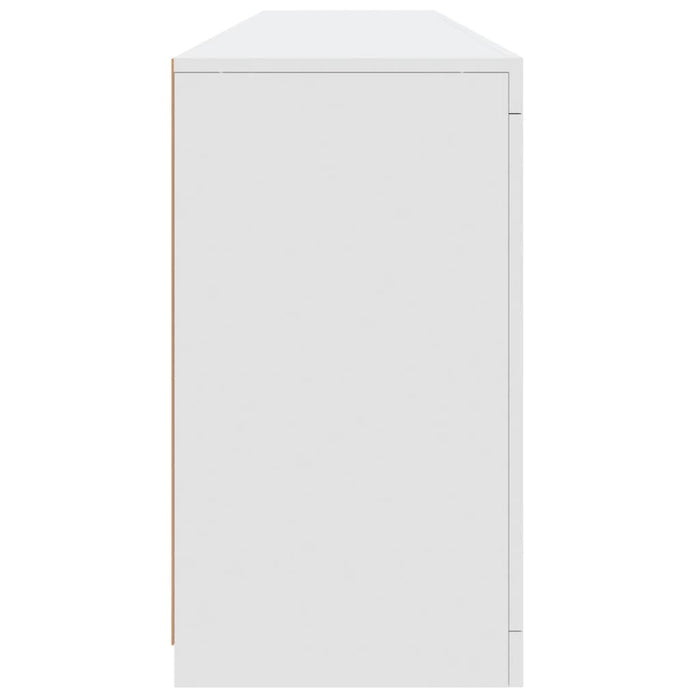 Credenza cassettiera cassettiera mobile contenitore organizer cucina soggiorno soggiorno con luci a LED 181,5 x 37 x 67 cm bianco 02_0029840