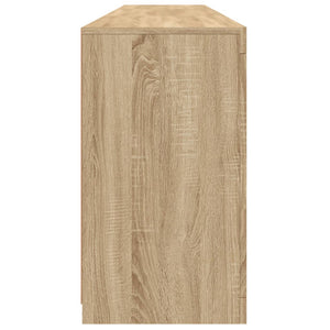 Credenza buffet cassettiera mobile contenitore organizer cucina soggiorno soggiorno con luci a LED sonoma 181,5 x 37 x 67 cm marrone 02_0029949