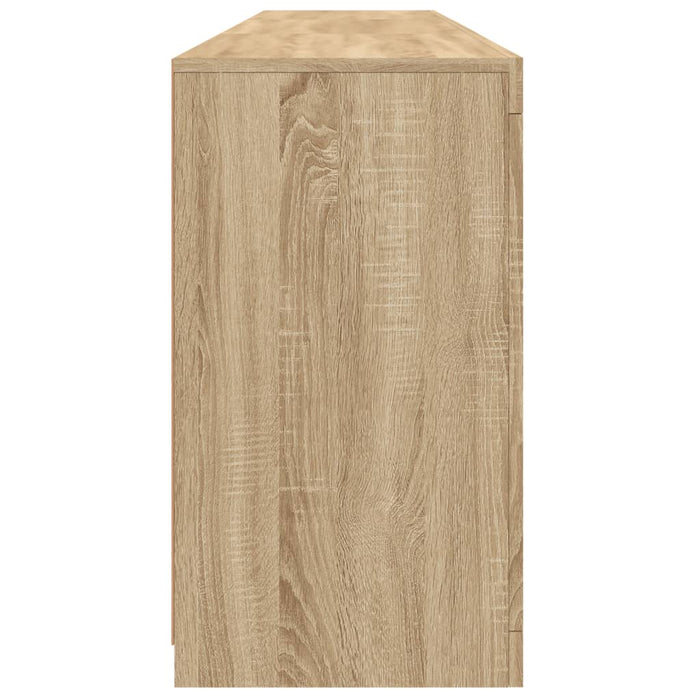 Credenza buffet cassettiera mobile contenitore organizer cucina soggiorno soggiorno con luci a LED sonoma 181,5 x 37 x 67 cm marrone 02_0029949