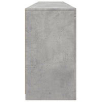 Credenza con Luci LED Grigio Cemento 181,5x37x67 cm 3209005