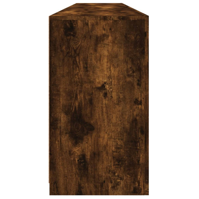 Credenza con Luci LED Rovere Fumo 202x37x67 cm 3209013