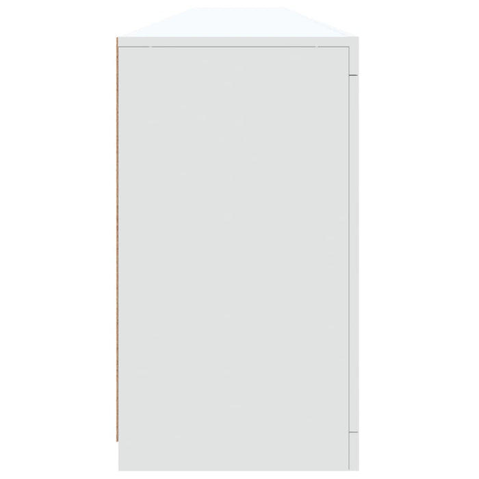 Credenza con Luci LED Bianca 283x37x67 cm 3209016