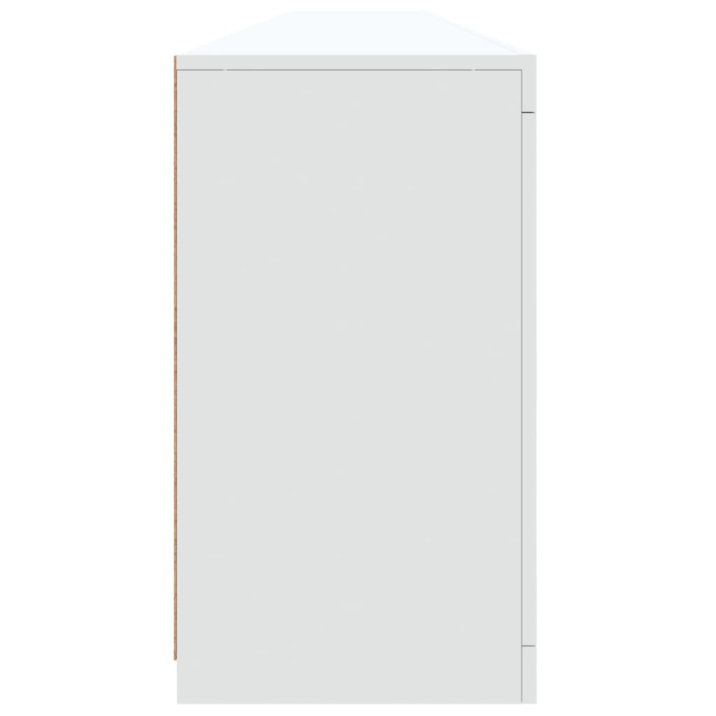 Credenza con Luci LED Bianca 283x37x67 cm 3209016