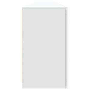 Credenza con Luci LED Bianca 283x37x67 cm 3209016
