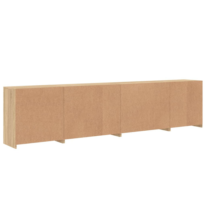 Credenza con Luci LED Rovere Sonoma 283x37x67 cm 3209018