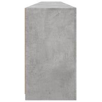 Credenza con Luci LED Grigio Cemento 283x37x67 cm 3209019
