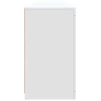 Credenza con Luci LED Bianca 181,5x37x67 cm 3209037