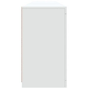 Credenza con Luci LED Bianca 181,5x37x67 cm 3209037