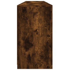 Credenza con Luci LED Rovere Fumo 181,5x37x67 cm 3209041