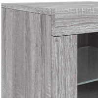Credenza con Luci LED Grigio Sonoma 181,5x37x67 cm 3209042