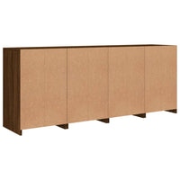 Credenza con Luci LED Rovere Marrone 164x37x67 cm 3209057