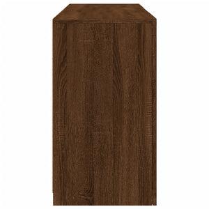 Credenza con Luci LED Rovere Marrone 123x37x67 cm 3209064