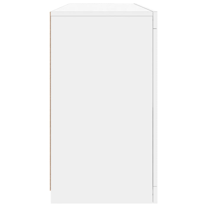 Credenza con Luci LED Bianca 142,5x37x67 cm 3209065