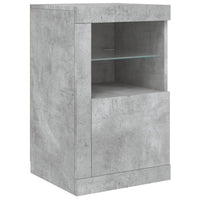 Credenza con Luci LED Grigio Cemento 142,5x37x67 cm 3209068