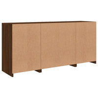 Credenza con Luci LED Rovere Marrone 142,5x37x67 cm 3209071