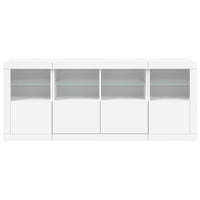 Credenza con Luci LED Bianca 163x37x67 cm 3209072