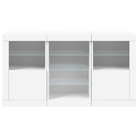Credenza con Luci LED Bianca 123x37x67 cm 3209079