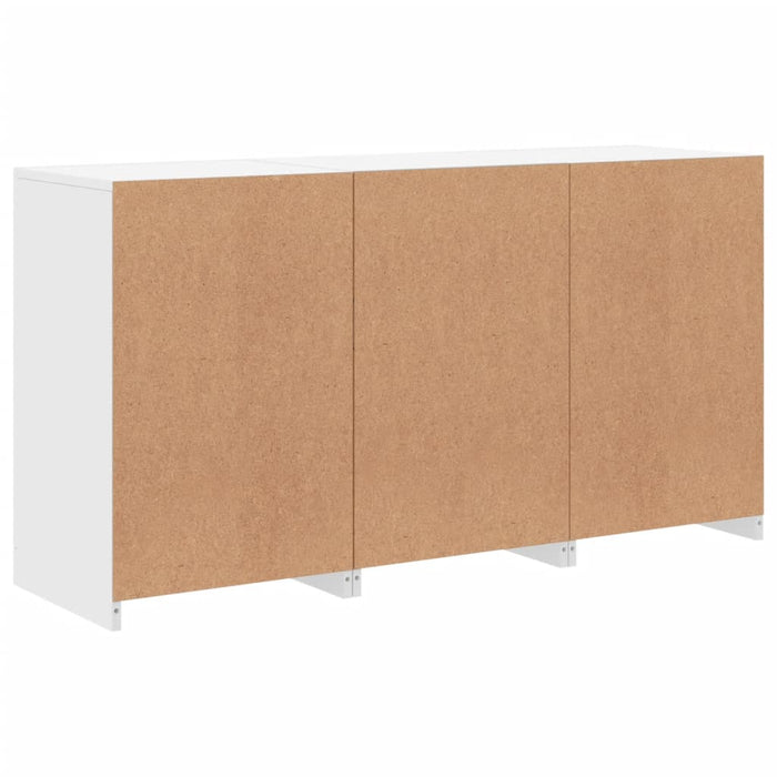 Credenza con Luci LED Bianca 123x37x67 cm 3209079