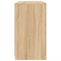 Credenza con Luci LED Rovere Sonoma 123x37x67 cm 3209081