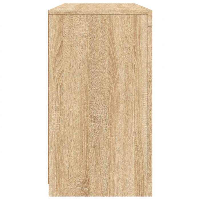 Credenza con Luci LED Rovere Sonoma 123x37x67 cm 3209081