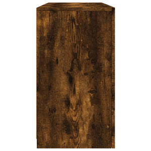 Credenza con Luci LED Rovere Fumo 123x37x67 cm 3209083