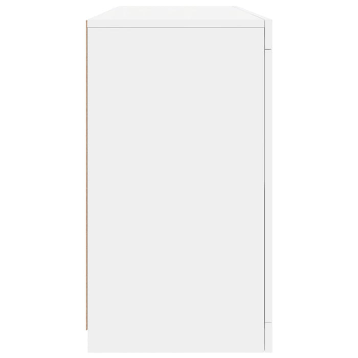 Credenza con Luci LED Bianca 142,5x37x67 cm 3209086