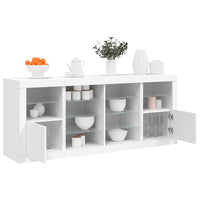 Credenza con Luci LED Bianca 163x37x67 cmcod mxl 109844