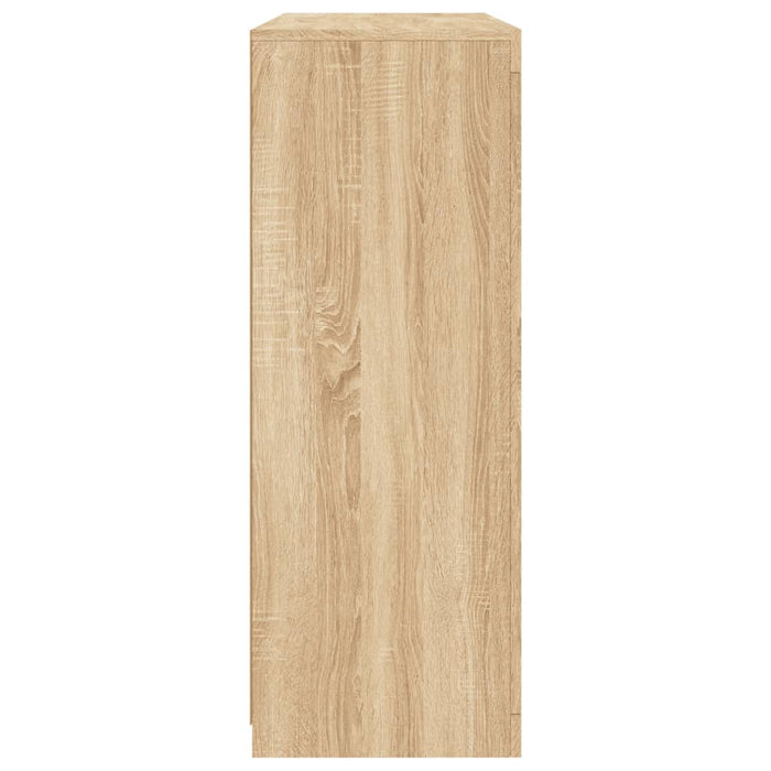 Credenze con Luci LED 3 pz Rovere Sonoma in Legno Multistrato 3209102