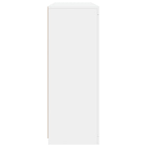 Credenze con Luci LED 3 pz Bianche in Legno Multistrato 3209107