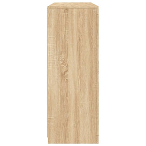 Credenze con Luci LED 3 pz Rovere Sonoma in Legno Multistrato 3209109