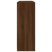 Credenze con Luci LED 3 pz Rovere Marrone in Legno Multistrato 3209113