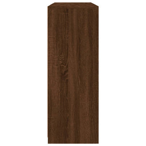 Credenze con Luci LED 3 pz Rovere Marrone in Legno Multistrato 3209113