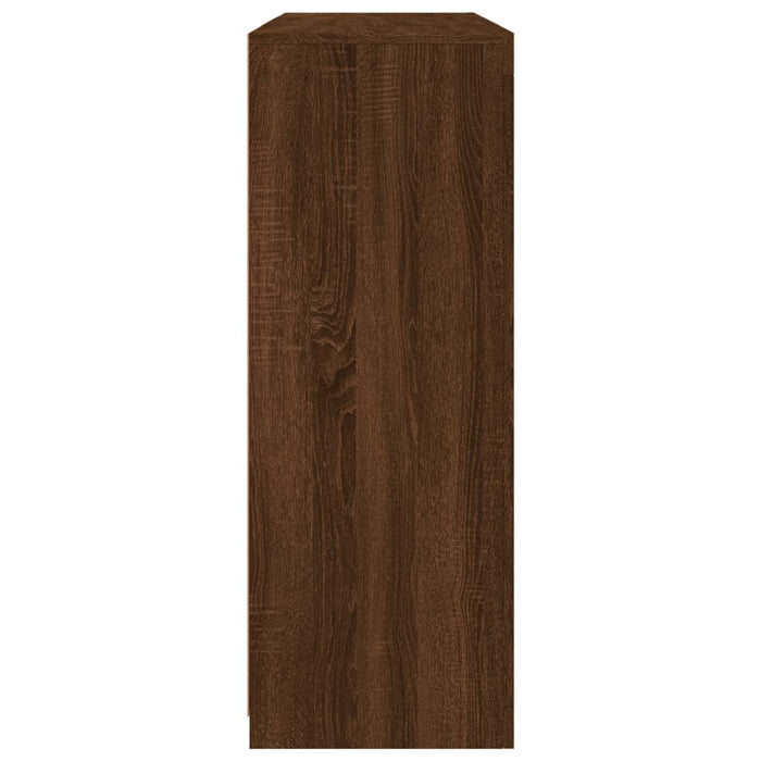 Credenze con Luci LED 3 pz Rovere Marrone in Legno Multistrato 3209113