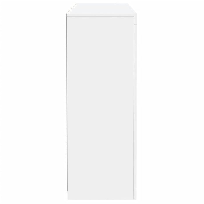 Credenze con Luci LED 3 pz Bianche in Legno Multistrato 3209114