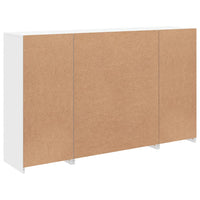 Credenze con Luci LED 3 pz Bianche in Legno Multistrato 3209114